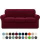 Subrtex Slipcover Stretch Sofa Cover with Separate Cushion Covers - Wine