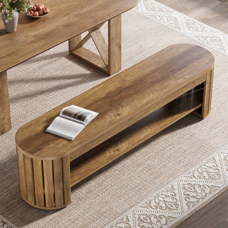 Wood Dining Bench, Entryway Kitchen Seat, Dining/Living Room Home Office Accent Bench