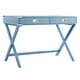preview thumbnail 52 of 78, Kenton X Base Wood Accent Campaign Writing Desk iNSPIRE Q Modern Sky Blue