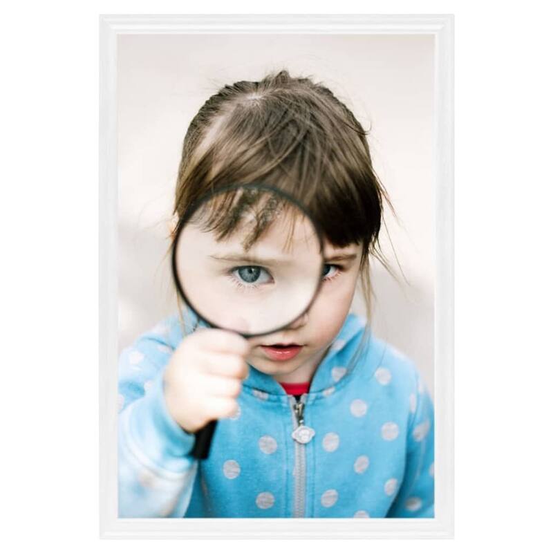 vidaXL Photo Frame Set of 3 White MDF, PS (polystyrene) 5.1x7.1 in