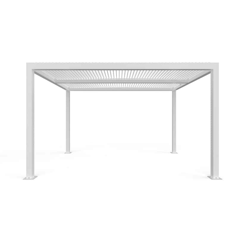 PURPLE LEAF 10ft.×13ft. Aluminum Louvered Pergola Bed Bath & Beyond