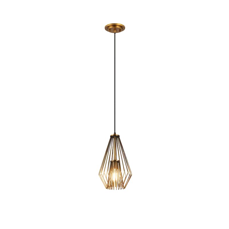 Quintus 1 Light Mini Pendant - Rubbed Brass