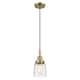 Option Antique Brass / Clear Deco Swirl Shade