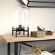 preview thumbnail 15 of 52, Carson Carrington Sagen Glass and Brass Table Lamp