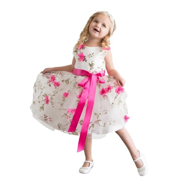 hot pink girls dress