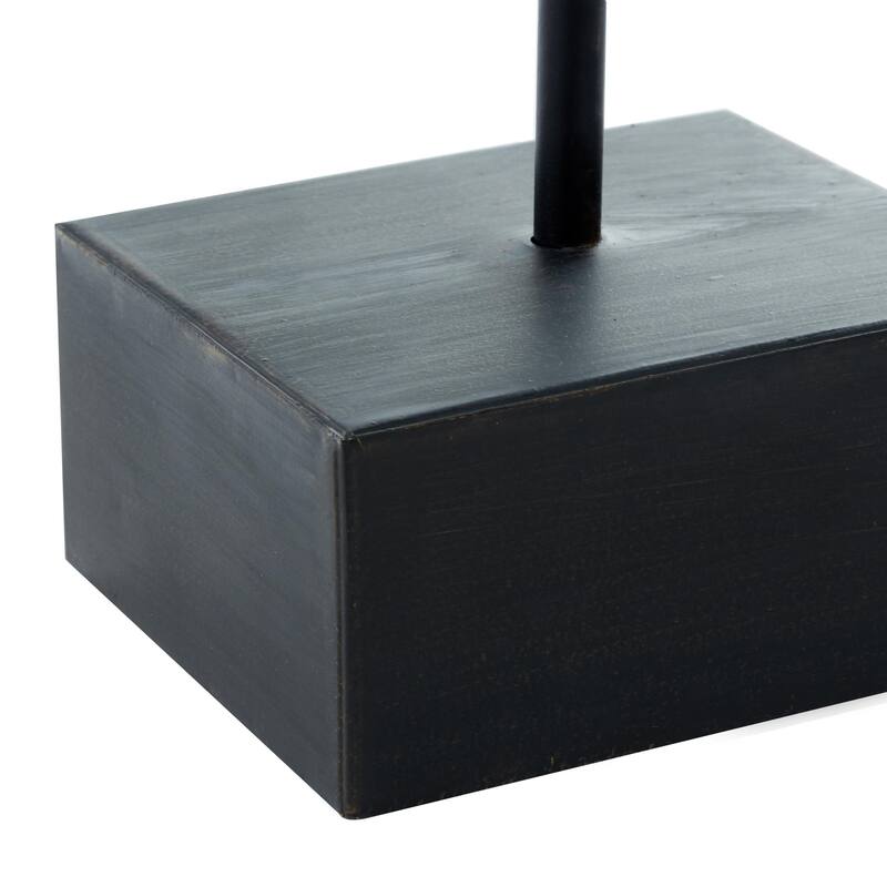 Metal Film Reel Decorative Sculpture with Elevated Block Base - Bronze - Roche River Decor