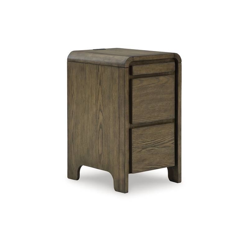 Signature Design by Ashley Jensworth Brown/Beige Accent Table - 14" W x 17" D x 25" H
