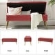preview thumbnail 69 of 137, HULALA HOME Neptunus Modern 45.5" W Velvet Bedroom Storage Bench for End of Bed with Nailhead Trim