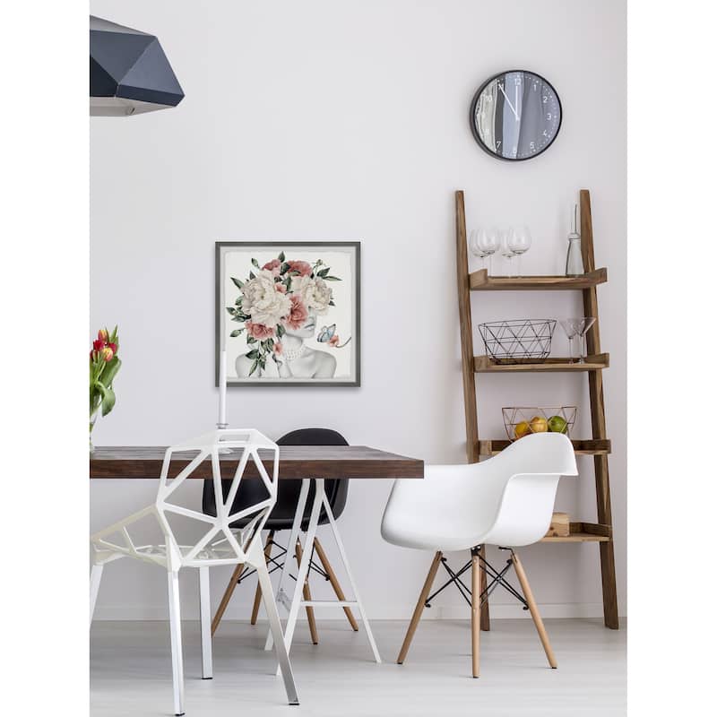 'Butterfly Glamour' Framed Painting Print