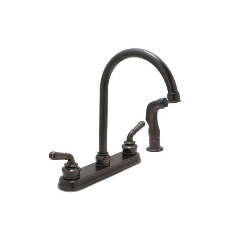 Cypress Kitchen Faucet with sprayer in Antique Bronze finish - 7'9" x 10'10"