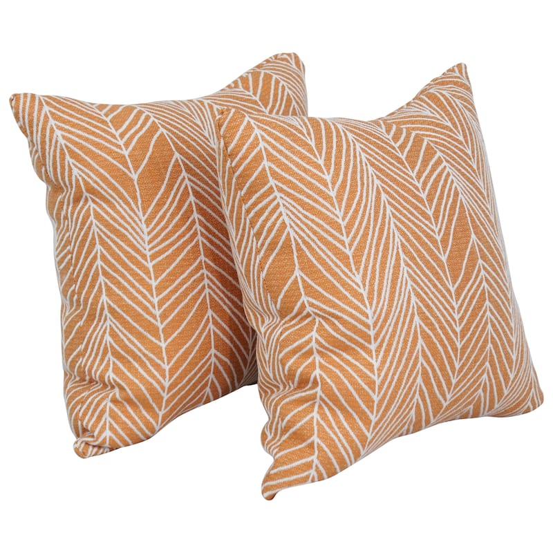 Blazing Needles 17-inch Square Throw Pillows (Set of 2) - Demeter Bitter