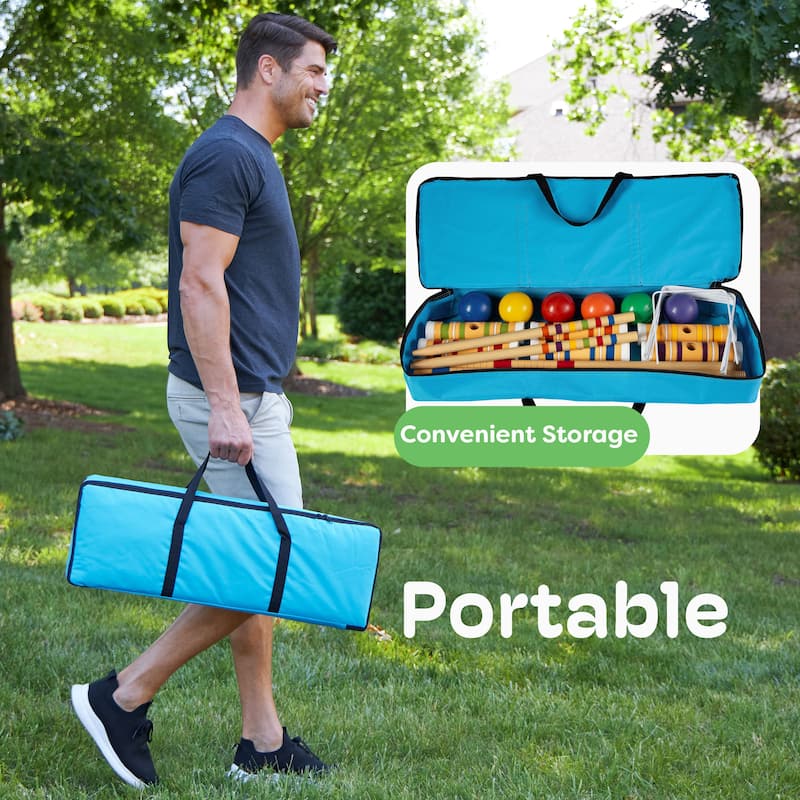Trademark Games Complete Croquet Set with Carrying Case