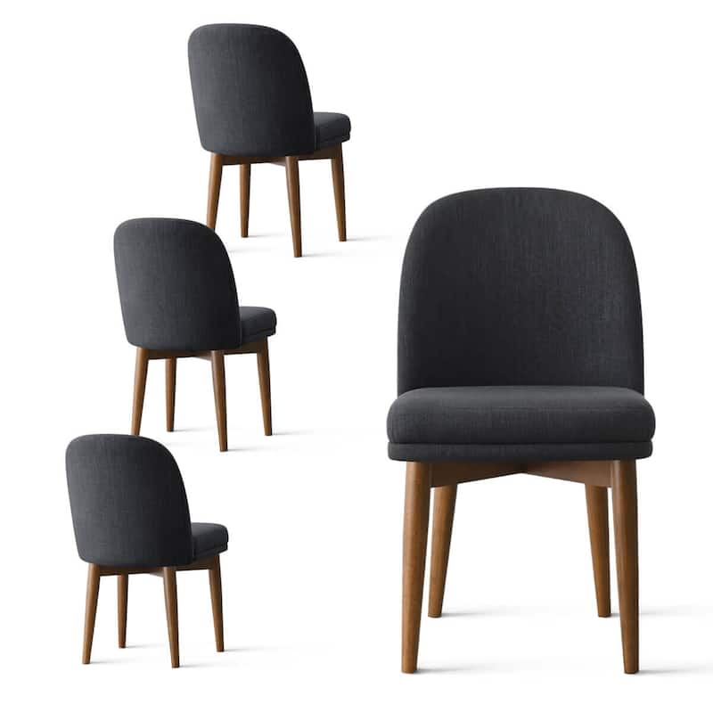 Linen Upholstered Parson Chair(Set of 4)