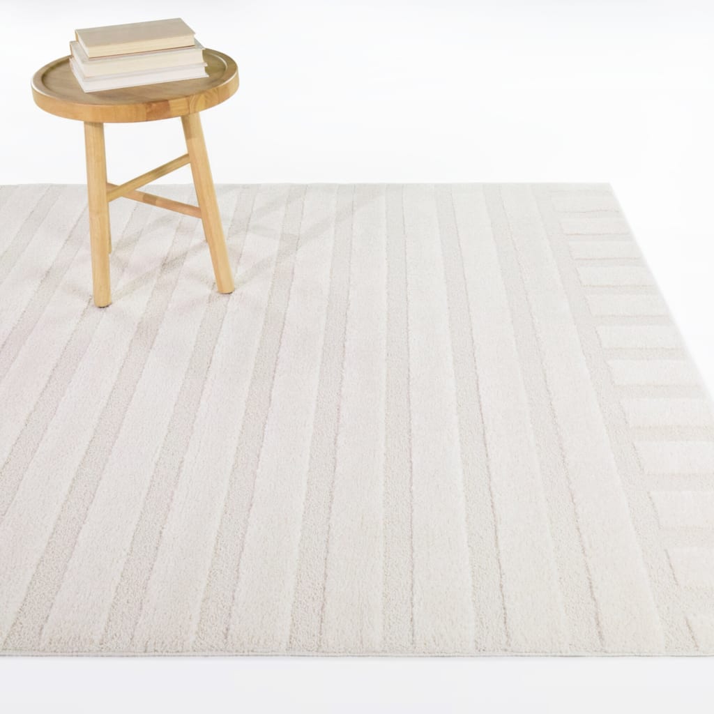 Derrida Striped Transitional Indoor/Outdoor Area Rug