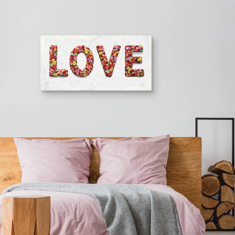 Floral Love Canvas Art Print