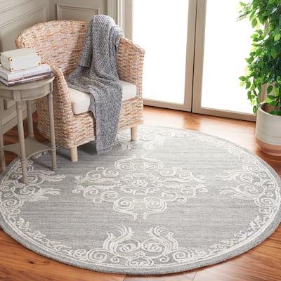 SAFAVIEH, Handmade Glamour Temenuzka French Country Scroll Wool Rug