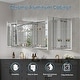 preview thumbnail 36 of 37, Bath 30'H Recessed or Surface Wall Mount Medicine Cabinet With Adjustable Glass Shelves