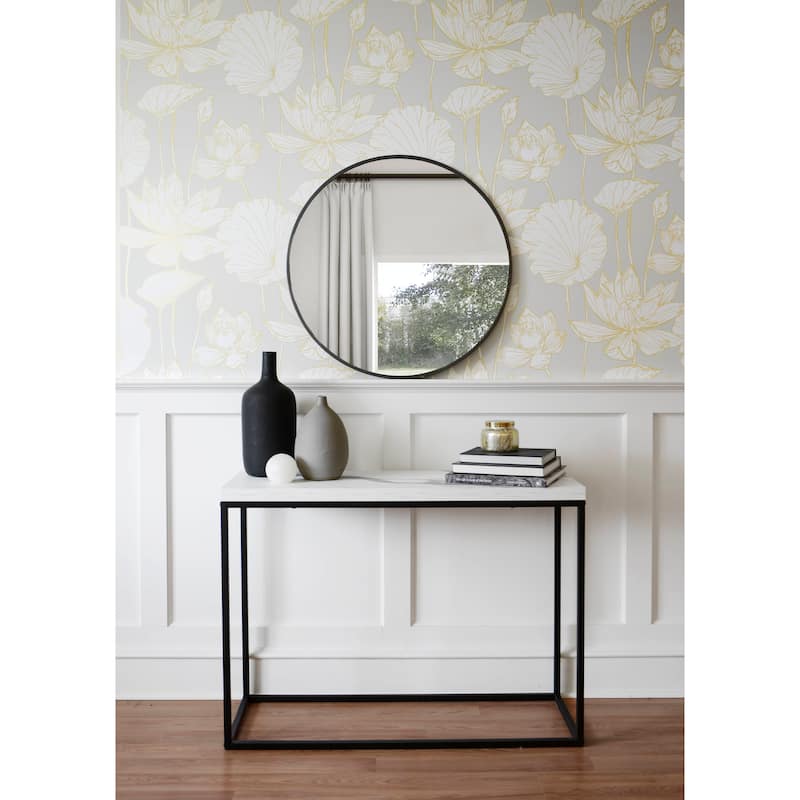NextWall Lotus Floral Peel and Stick Wallpaper