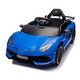 preview thumbnail 2 of 78, 12V Kids Ride On Car W/Parents Remote Control,Licensed Lamborghini Aventador Xago Blue