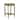 Round Side Accent Table with Mango Wood Base & Rattan Cane Webbing Top, 17.5"W x 17.5"L x 24"H
