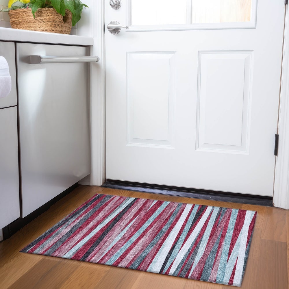 Premium Washable Super Soft Modern Stripes Mayfield Rug