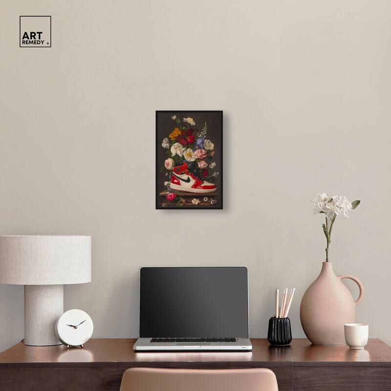 Sneaker Bouquet II Canvas by Art Remedy