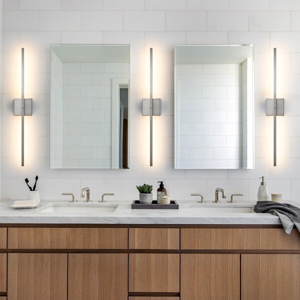 Modern Vanity Lighting Fixtures 24 30 39 inch Bathroom Vanity Lights Over Mirror Wall Sconce for Bathroom On Sale Bed Bath Beyond 36992000