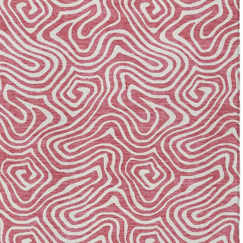 HomeRoots Abstract Transitional Rectangle Outdoor Rug