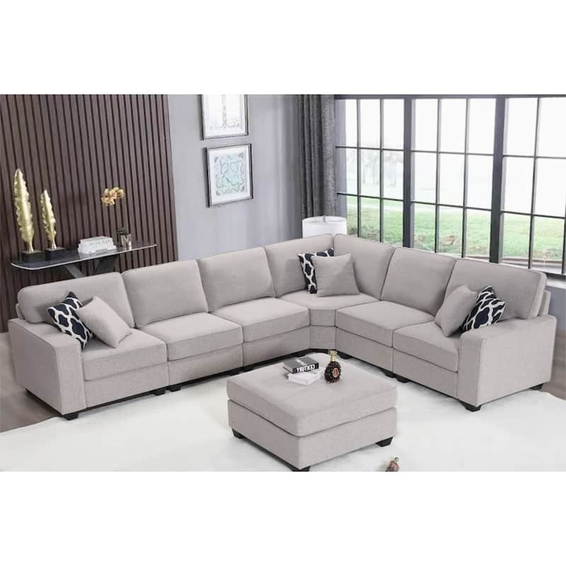 Flexible Combination Module Reversible Sectional Sofa - Grey