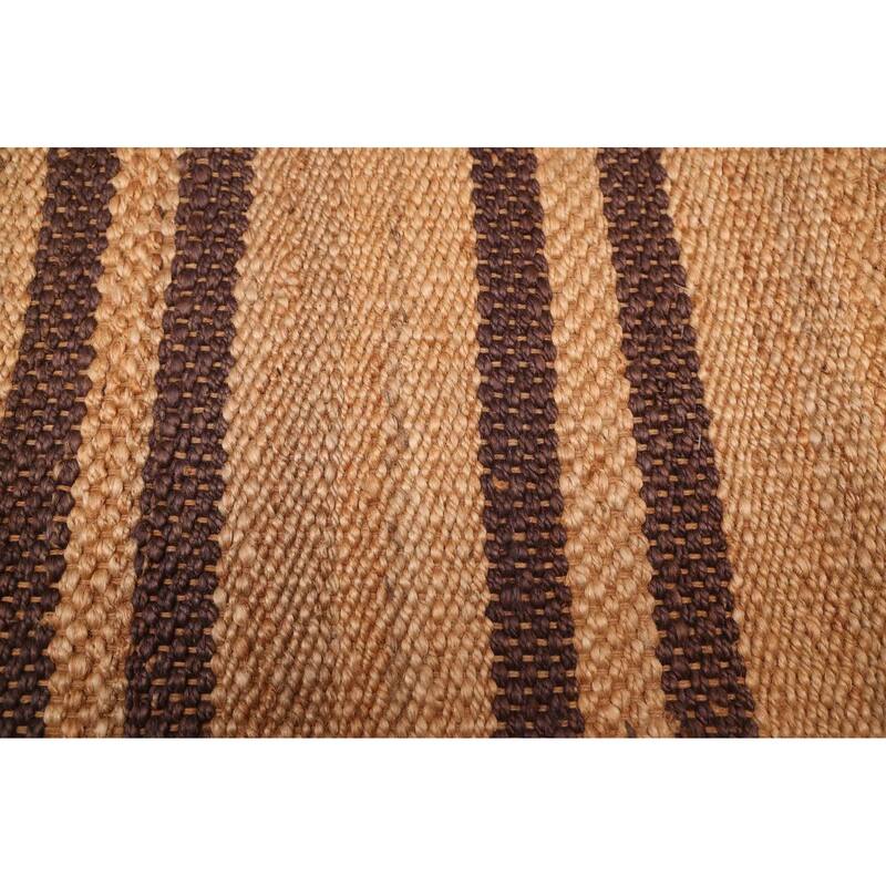 ECARPETGALLERY Flat-Weave Palas Denizli Tan Jute Kilim - 5'4 x 7'6