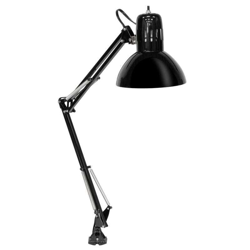 Studio Designs Swing Arm Desk Lamp with LED Bulb and Clamp Base