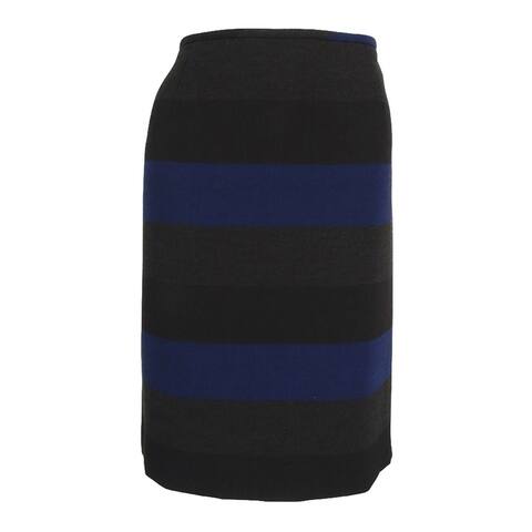 Tahari Women's Striped Vented Pencil Skirt