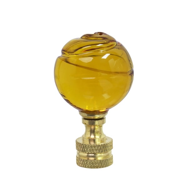 1-PC. Stone Lamp Finial-BRECCIATED JASPER-B Lamp Finial W/Brass or Nickel Base 