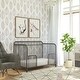 preview thumbnail 4 of 12, Raven 3-in-1 Metal Convertible Crib-Gray