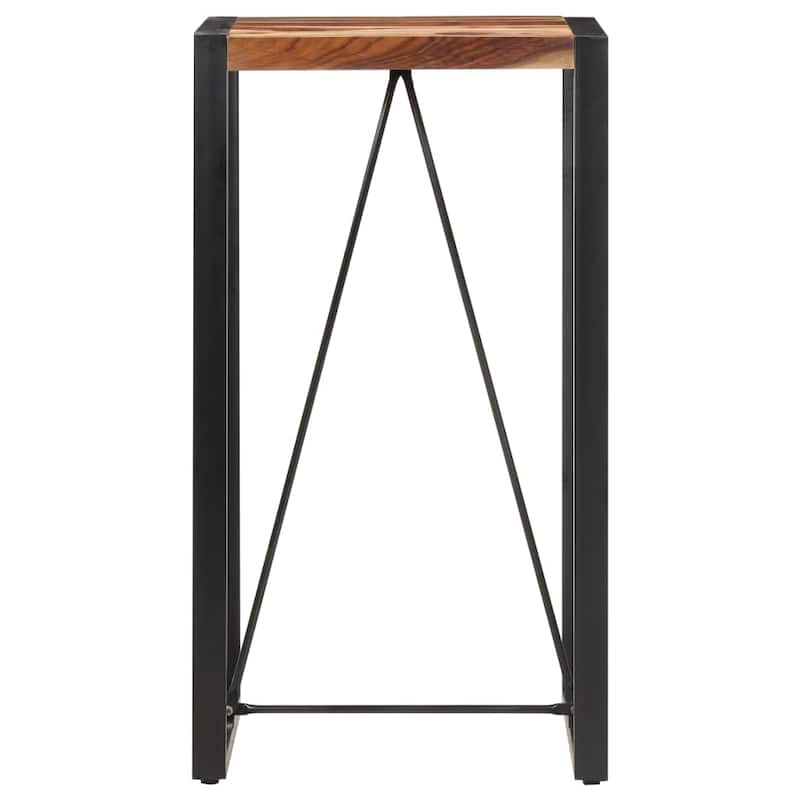vidaXL Bar Table 23.6"x23.6"x43.3" Solid Sheesham Wood - 23.6" x 23.6" x 43.3"