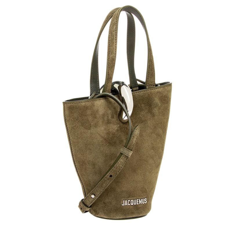 Jacquemus Small Bambola Asymmetric Bucket Bag