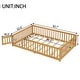 preview thumbnail 145 of 159, Wood Floor Bed with Safety Guardrails and Door
