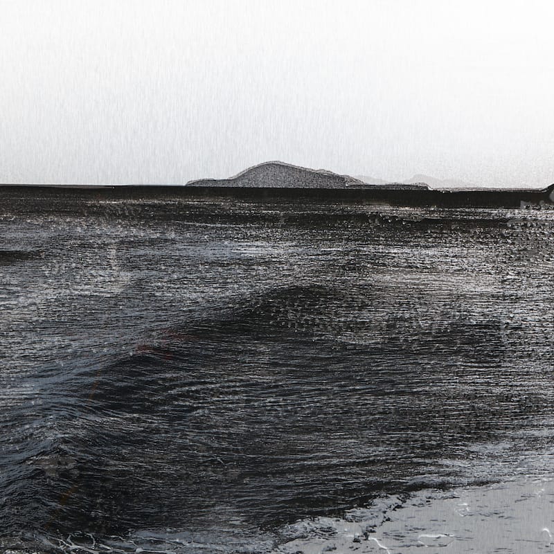 Canvas Bird Framed Wall Art with Brown Wood Frame - Blue - Roche River Decor