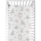 preview thumbnail 1 of 4, Sweet Jojo Designs Blush Pink Grey Woodland Boho Dream Catcher Arrow Gray Bunny Floral Girl Fitted Crib Sheet - Watercolor Rose