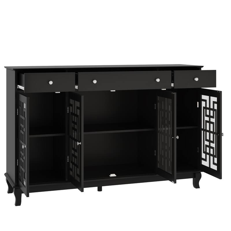 55.1" Storage Cabinet Accent Cabinet Console Table Sideboard Buffet