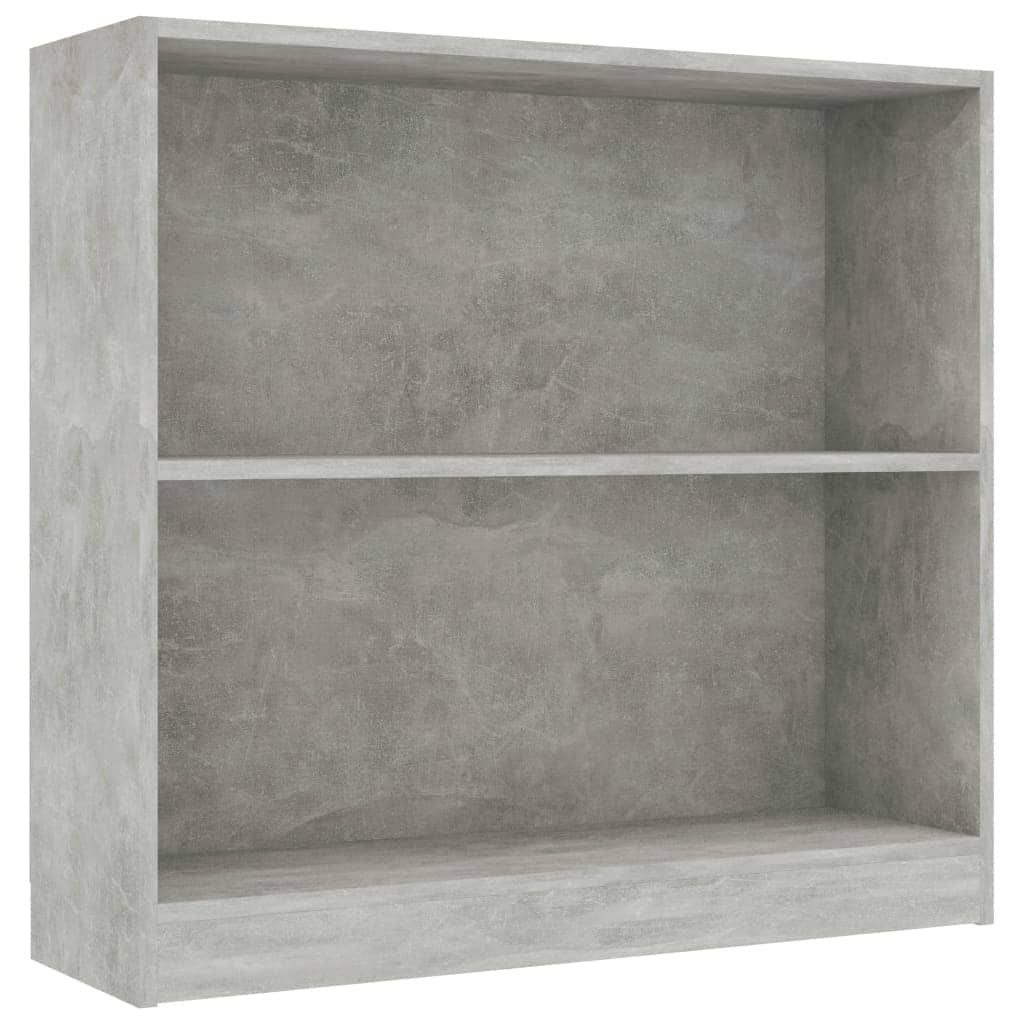 vidaXL Bookshelf Concrete Gray 31.5"x9.4"x29.5" Chipboard