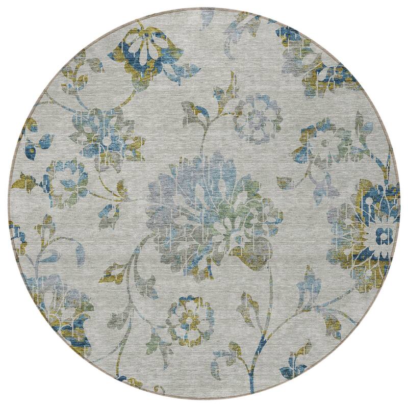 HomeRoots Floral Transitional Rectangle Outdoor Rug