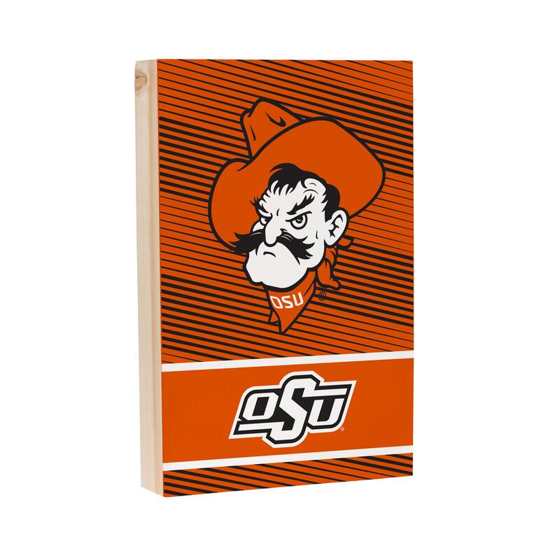 Oklahoma State University Wooden Tabletop Mantel Shelf Sign