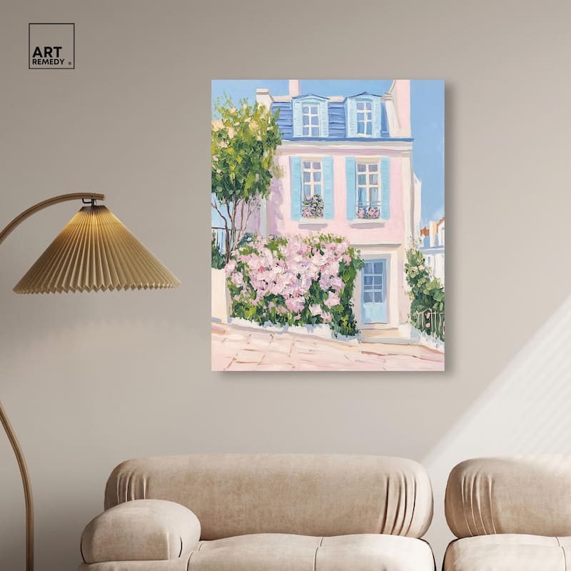 Rosy Residence Canvas by Art Remedy, Gallery Wrapped