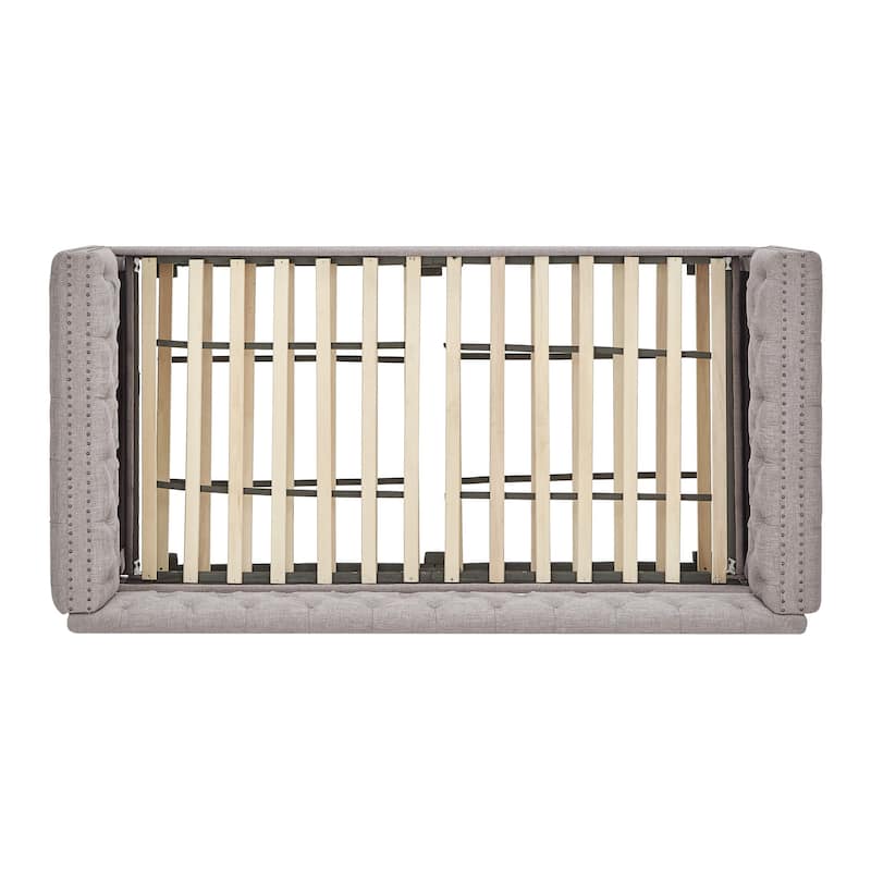 Knightsbridge Twin Tufted Nailhead Daybed by iNSPIRE Q Artisan
