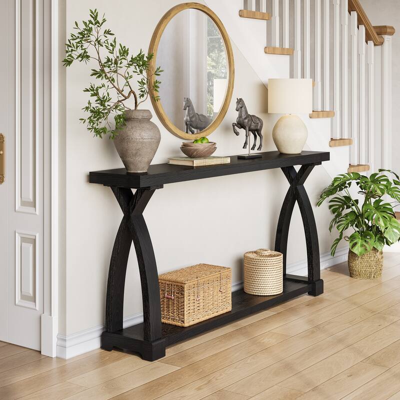 63-Inch Solid Wood Console Table