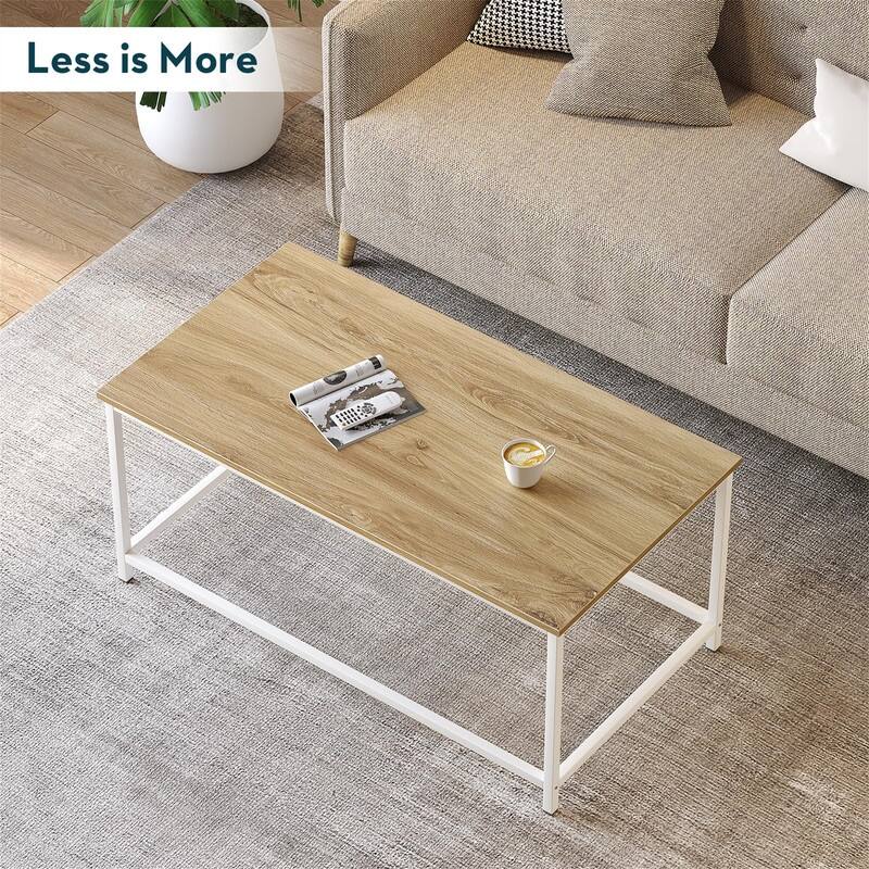 Marble Coffee Table Simple Modern Open Design