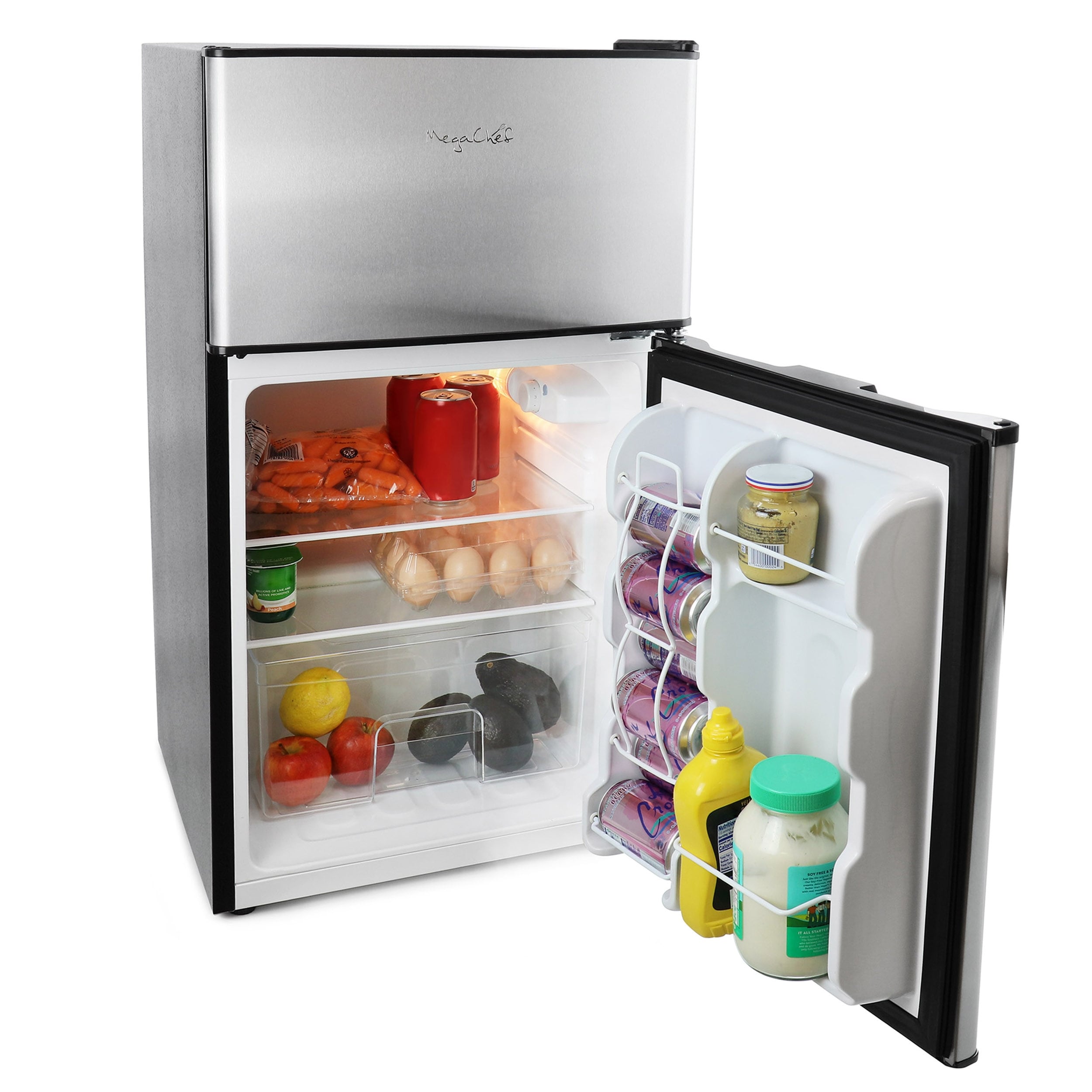  Igloo 3.2 cu. ft. 2-Door Refrigerator and Freezer, White : Home  & Kitchen