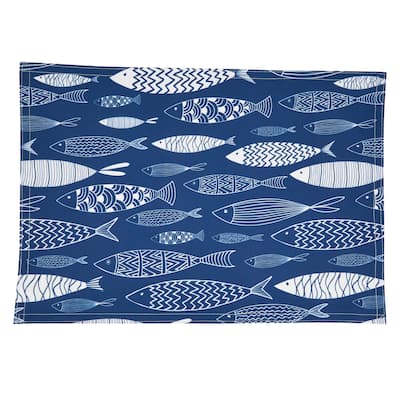 Fish Design Table Mats (Set of 4) - 14"x20"