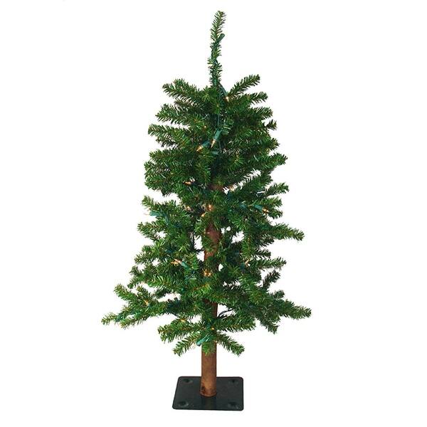 Shop 3 Pre Lit Two Tone Alpine Artificial Christmas Tree Clear